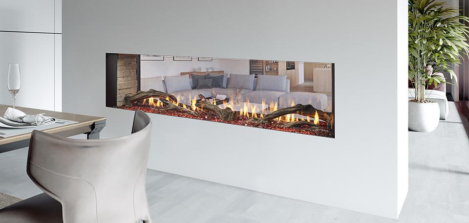 Heat & Glo Primo II See-Through Series Gas Fireplace
