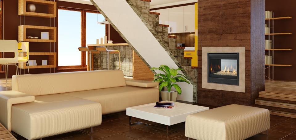 See-Through Gas Fireplace