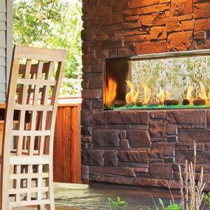 Outdoor Lifestyles Lanai See-Through Gas Fireplace