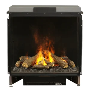 Optimyst® e-MatriX 35" Built-In Water Vapor Fireplace - Front-facing
